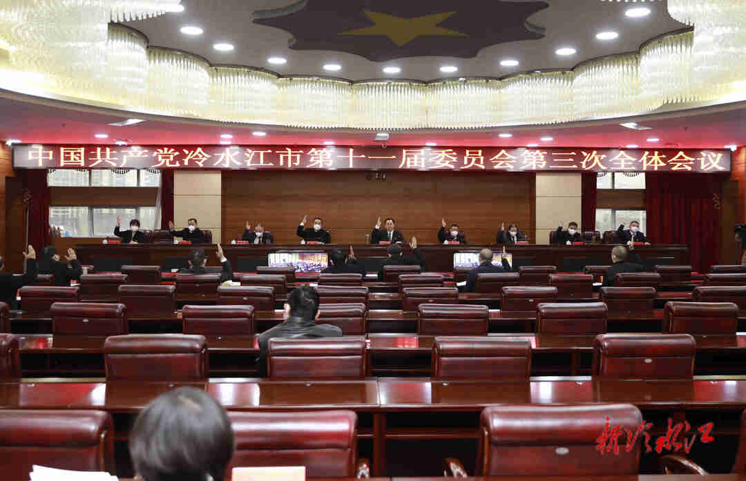 中國共產黨冷水江市第十一屆委員會第三次全體會議召開