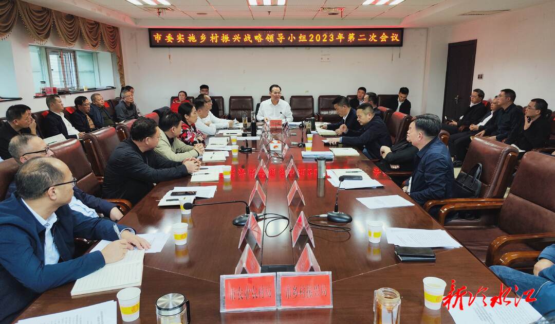 冷水江市委實施鄉村振興戰略領導小組2023年第二次會議召開  曾伯怡：乘勢而上奮力攻堅 繼續保持全省先進