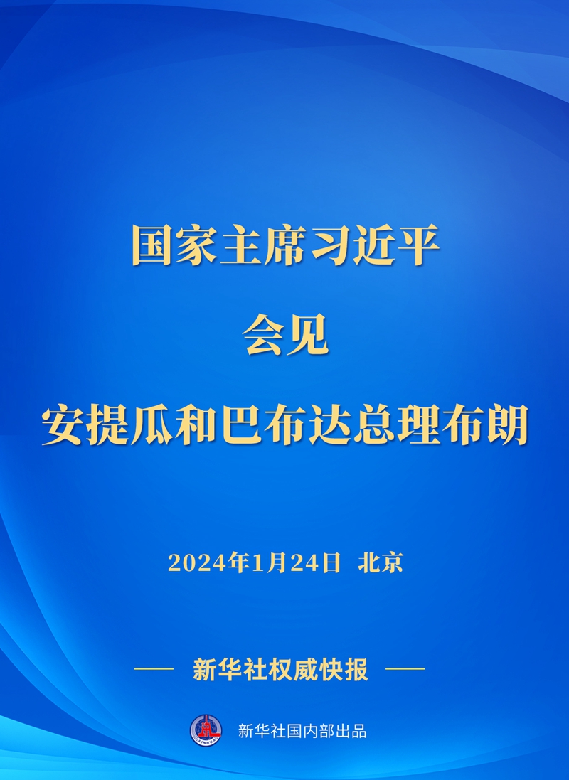 新華社權(quán)威快報丨習(xí)近平會見安提瓜和巴布達(dá)總理布朗