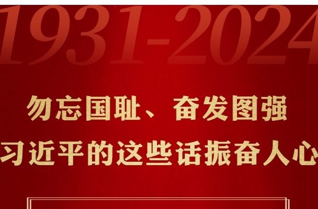 時(shí)習(xí)之丨勿忘國恥、奮發(fā)圖強(qiáng) 習(xí)近平的這些話振奮人心