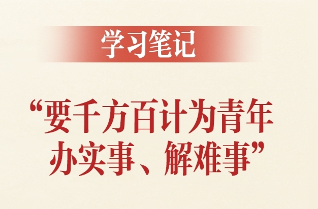 學習筆記丨“要千方百計為青年辦實事、解難事”