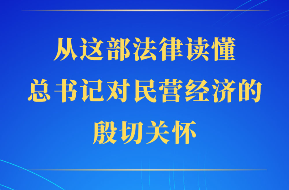 第一觀察｜從這部法律讀懂總書記對民營經(jīng)濟(jì)的殷切關(guān)懷
