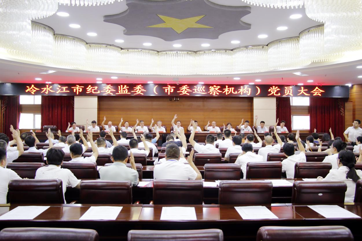 冷水江市纪委监委圆满完成机关党委、纪委、工会换届选举并全面总结2025年半年工作