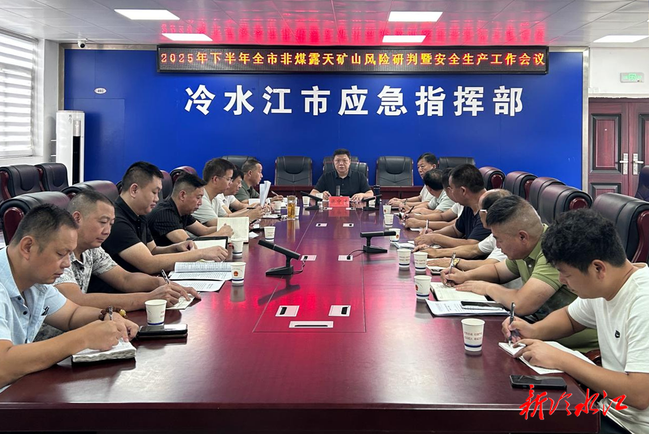 全市非煤露天礦山企業風險研判暨安全生產工作會議召開