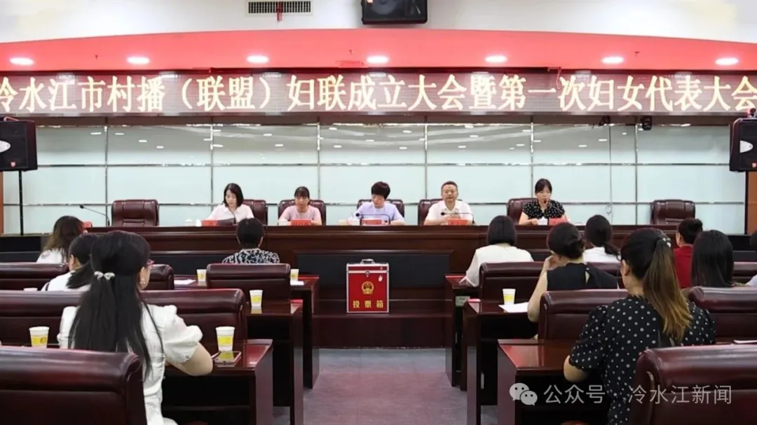 冷水江召开村播（联盟）妇联成立大会暨第一次妇女代表大会