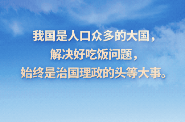 习言道｜粮食安全是战略问题
