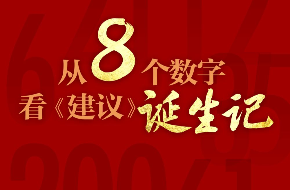 创意海报｜从8个数字看《建议》诞生记