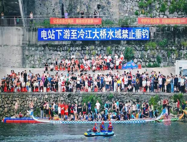 布溪街道潘桥村文化艺术节赛龙舟活动开幕式