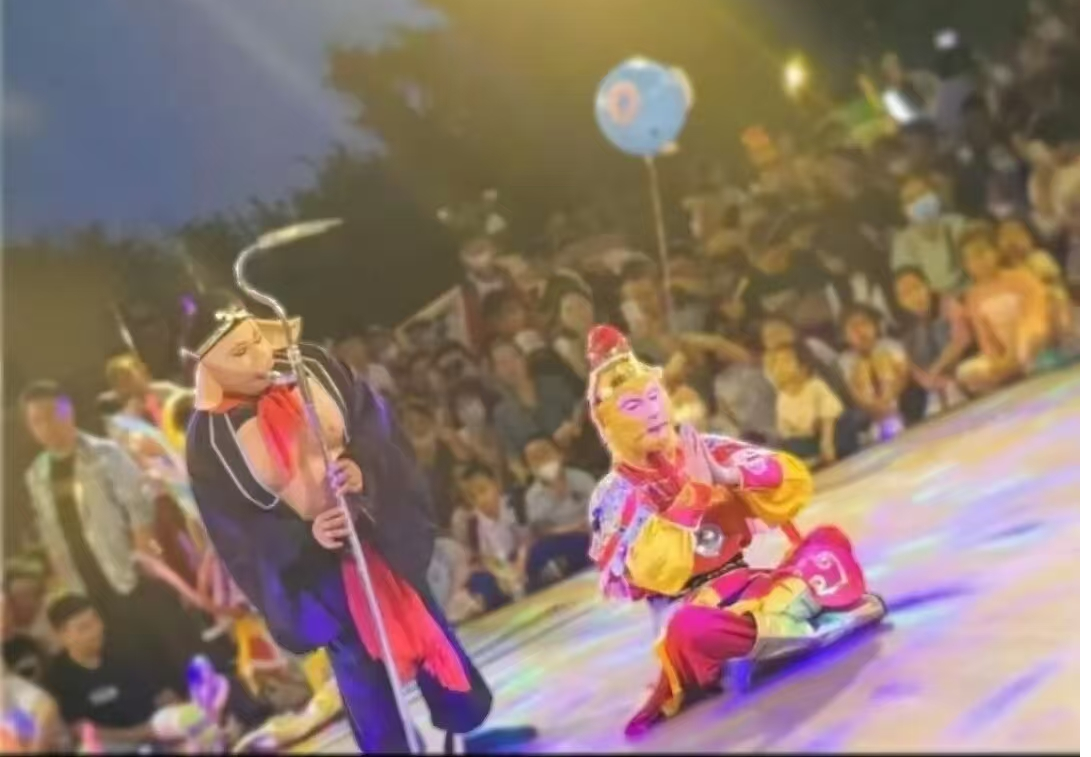 波月洞公园举办西游记情景剧 沉浸式文旅贺新春