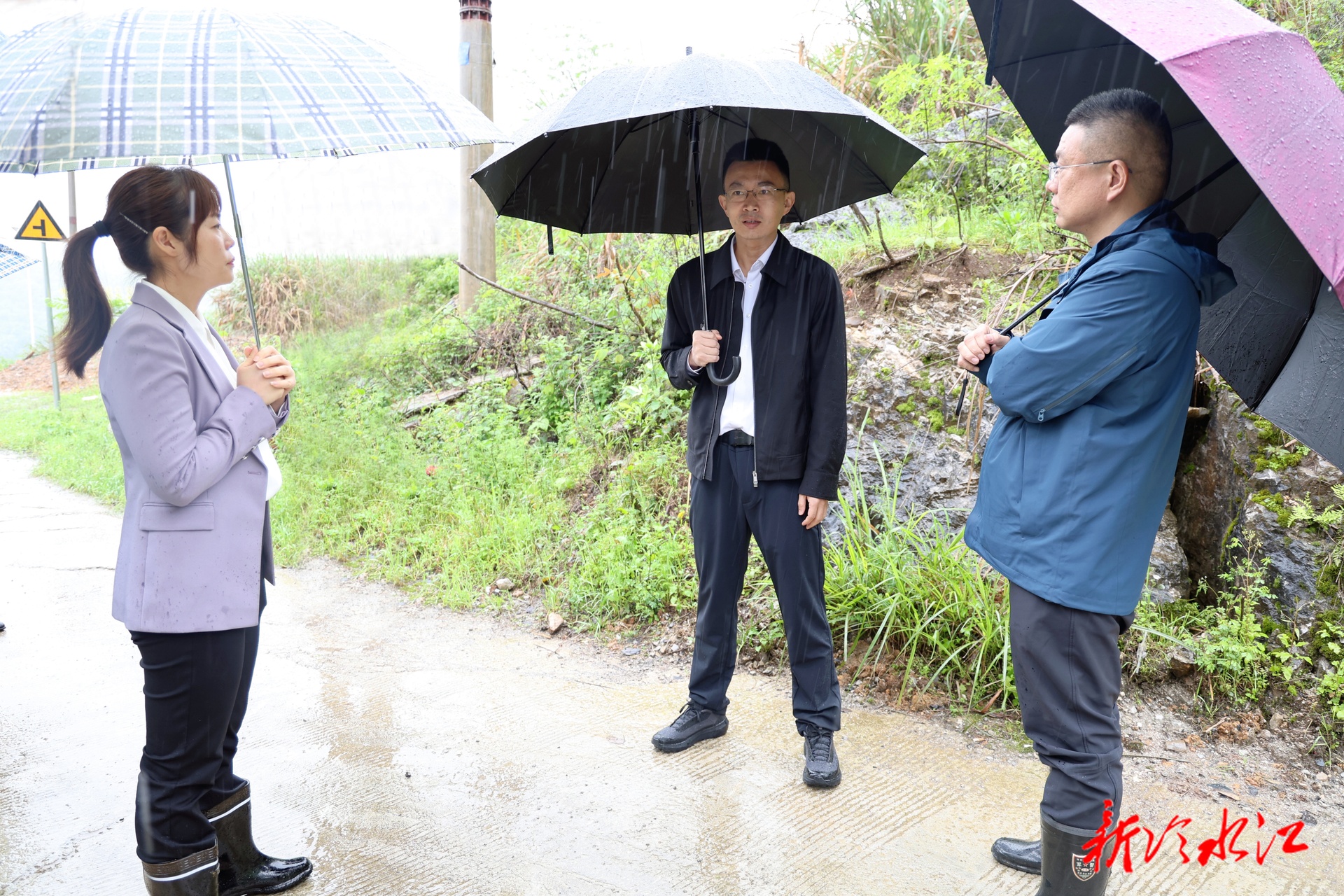 罗建湘调研地质灾害防治、防汛备汛工作