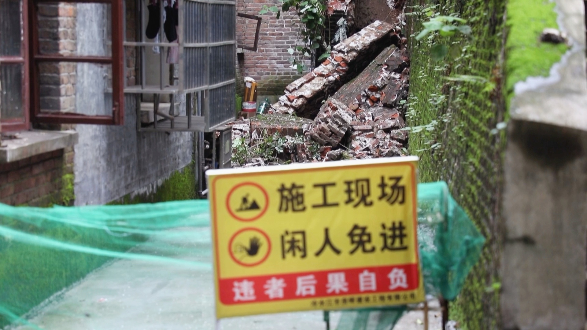 冷水江：暴雨致大树倒伏压垮围墙   12户居民紧急转移安置
