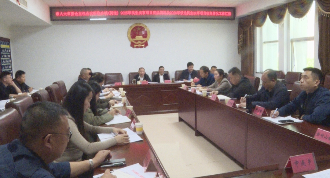 市人大常委会主任会议听取民生实事项目汇报
