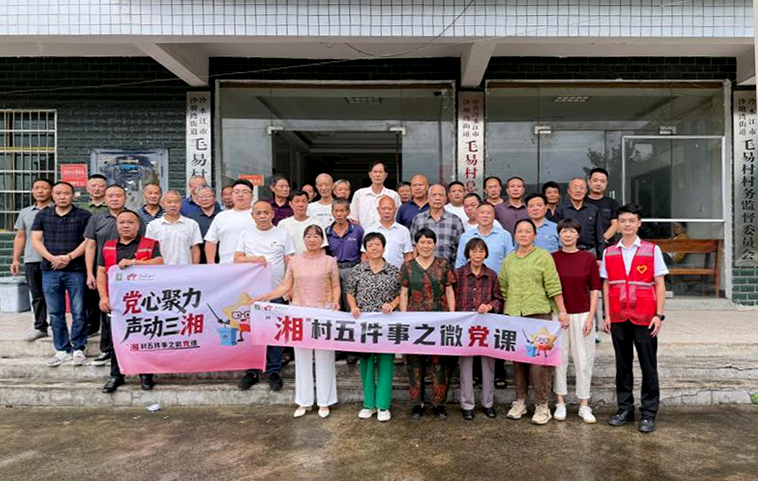 冷水江市选调生宣讲团走进沙塘湾街道毛易村