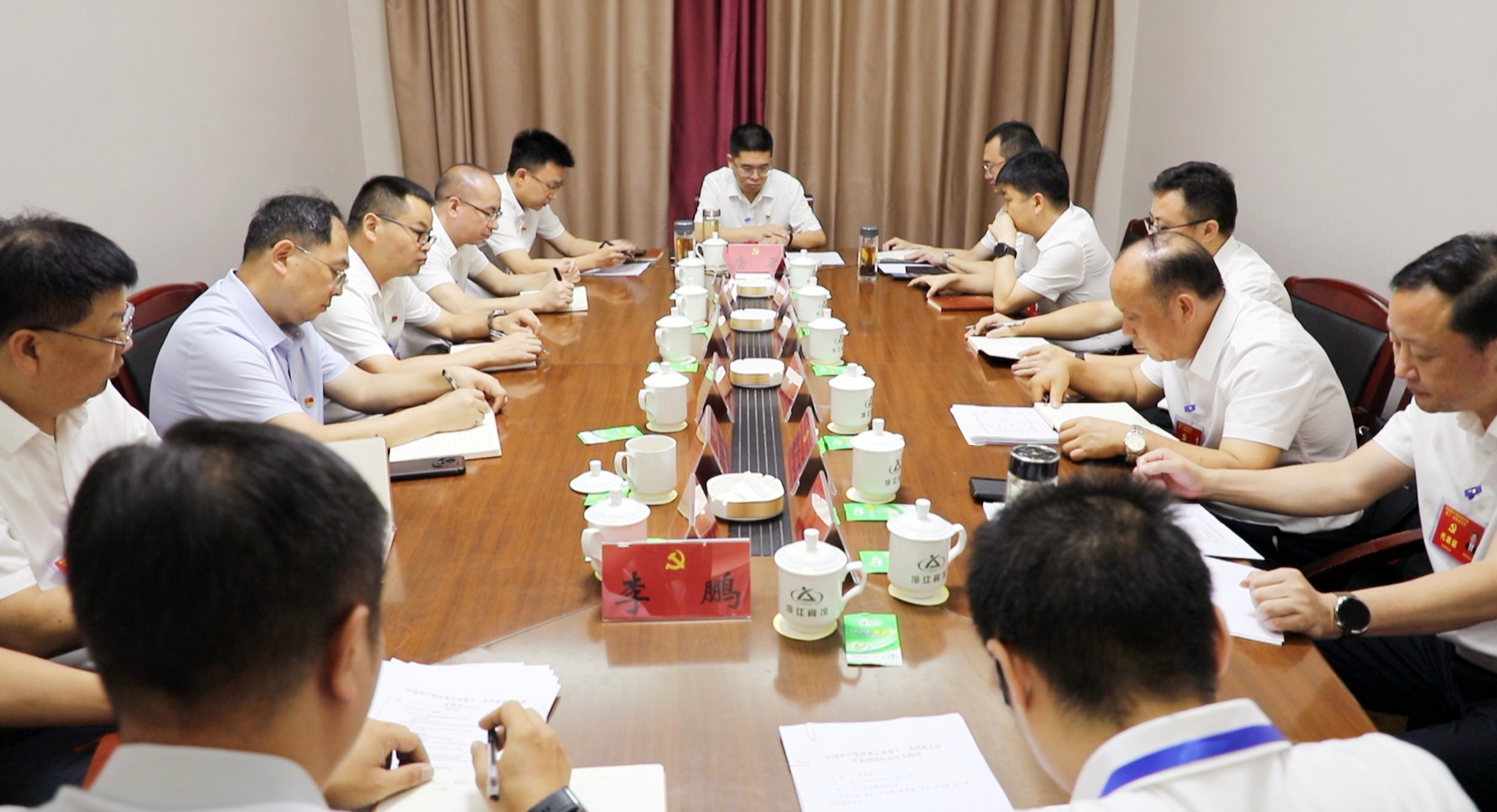 聚力锑都丨冷水江市第十二次党代会召开代表团团长会议