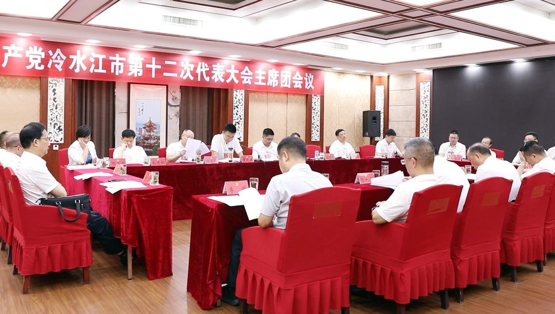 聚力锑都丨冷水江市第十二次党代会主席团举行第一次会议