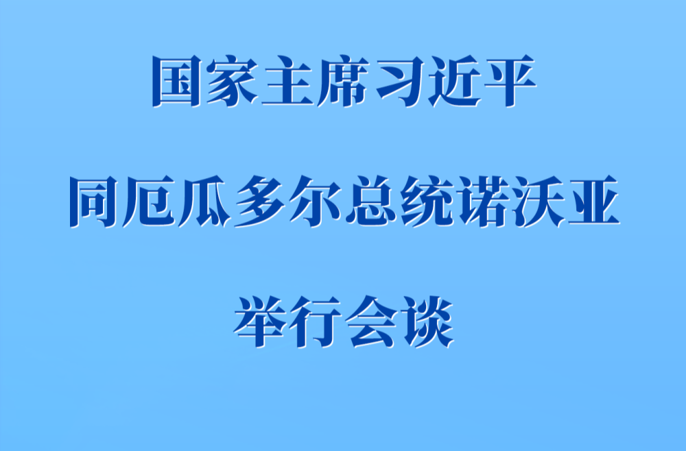 习近平同厄瓜多尔总统诺沃亚会谈