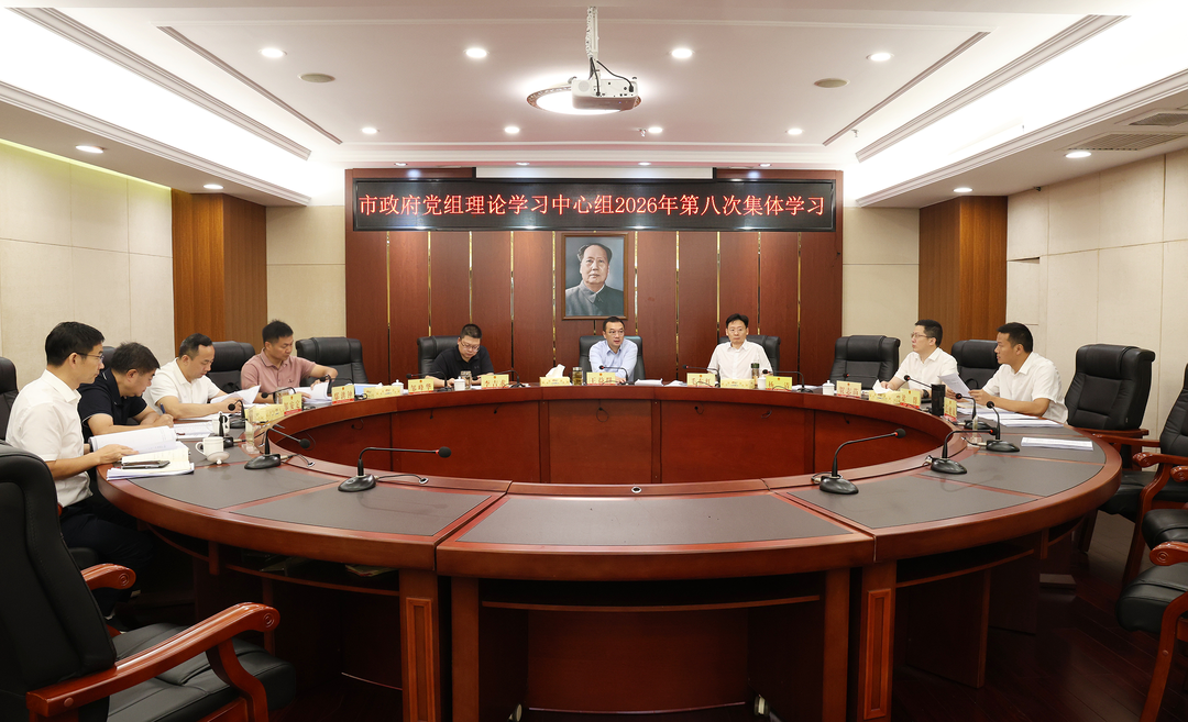 市政府党组理论学习中心组开展集体学习