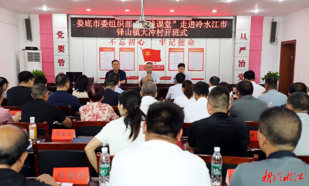 娄底市委组织部“一线课堂”走进铎山镇大冲村