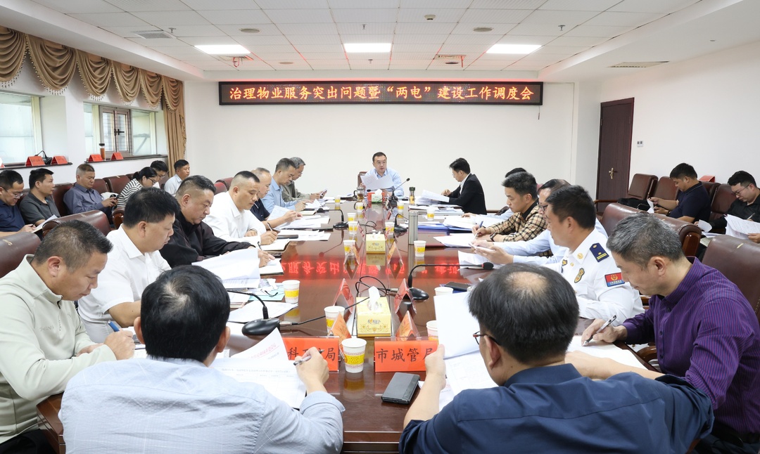 王益群专题调度治理物业服务突出问题和“两电”建设工作