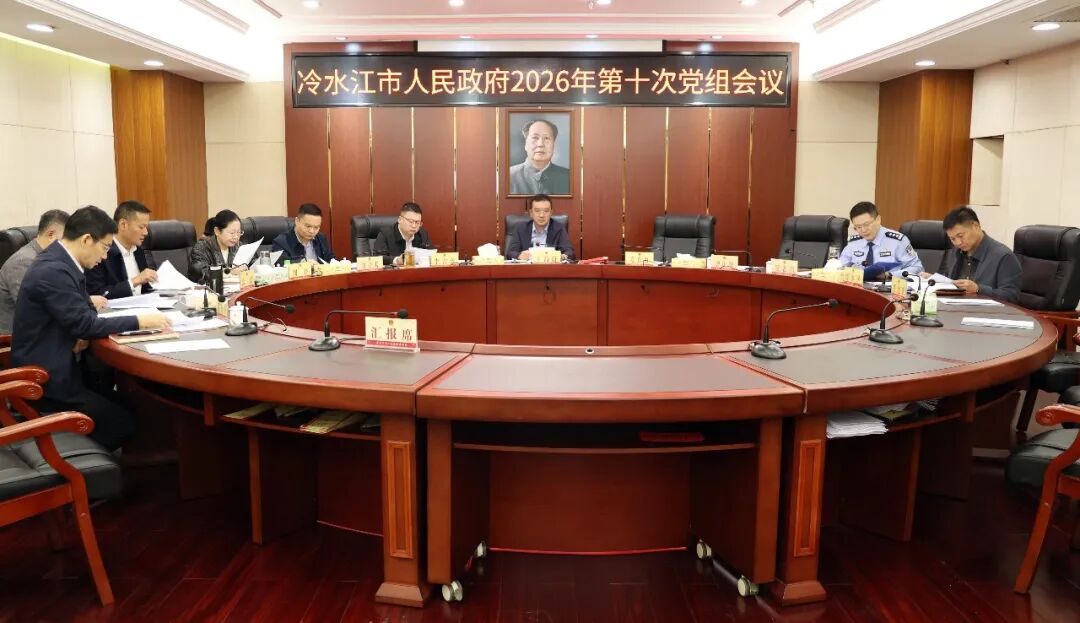 冷水江市政府召开党组会议暨党组理论学习中心组集体学习会议