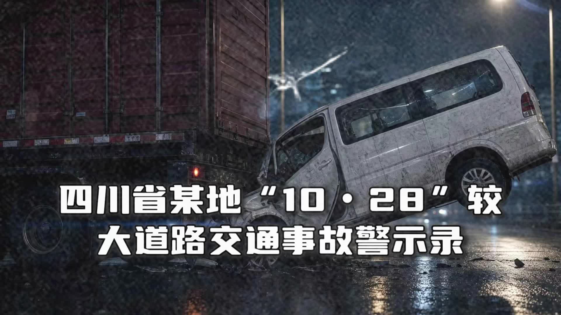 “警钟长鸣” 四川省某地“10.28”较大道路交通事故警示录